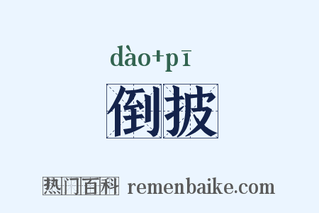 倒披是什么意思的图片